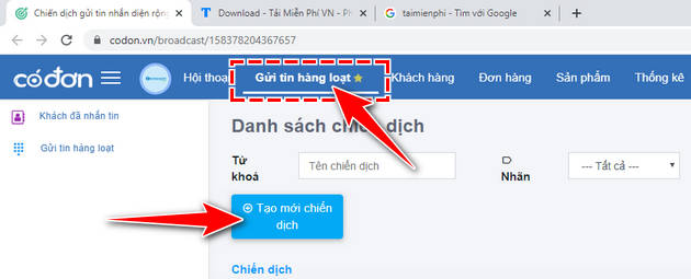 codon.vn - Cách gửi tin nhắn hàng loạt trên Facebook