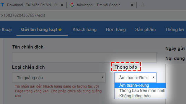 codon.vn - Cách gửi tin nhắn hàng loạt trên Facebook